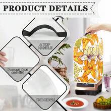 1pc Food Processor/Juicer Dust Cover, Home Use Dustproof & Stain-Resistant Washable Anti-Dirt Aesthetic Protective Cover - Multicolor - View 5