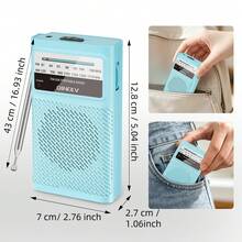Pocket Radio AM FM Radio Small Pocket Transistor Radio Support FM AM Radios With Tuning Light, Personal Simple Radio For Elderly With Speaker - View 7
