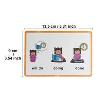 Lachilly Children's English Tense Flashcards, Double-Sided Learning Cards, Educational English Learning Toy, Interactive Learning Supplies - CA042 Learning Cards - View 4