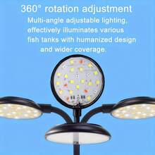 Đèn LED bể cá USB 6W, đèn bể cá trang trí cho cây thủy sinh, nhiều chế độ, có thể điều chỉnh độ sáng, phổ đầy đủ, đèn kẹp mini, 5V, không kèm pin - Nhiều màu - Xem 5