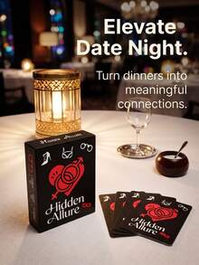 Couples Card Game Romantic Date Night Games Fun Dares And Deep Conversation Starters For Partners Meaningful Connection Activity For Husband And Wife Perfect Anniversary Wedding Or Birthday Gift For Him And Her - View 3