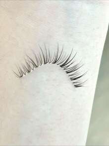 10pcs Fairy Hair False Eyelashes, Soft Ultra-Fine Transparent Stem, Airy A-Shape, Long Natural Voluminous One-Piece False Eyelashes - Multicolor - View 3