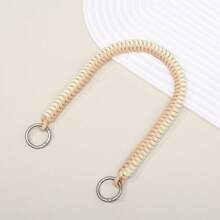 Handmade Nylon Rope Woven Bag Strap - Apricot - View 3