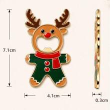 Christmas Bottle Opener Santa Claus Reindeer Gingerbread Man Bottle Opener Fridge Magnet Christmas Hanging Decoration - View 13