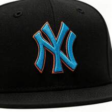 New Era Unisex Fashion Baseball Cap 9FIFTY Adjustable Flat Brim Hat 71519 - Black - View 5