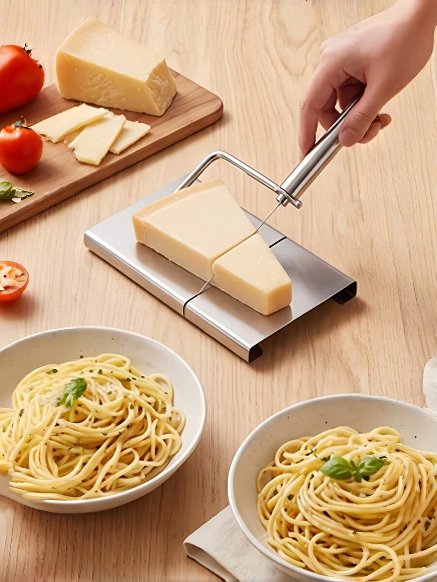 Cortador de queso de acero inoxidable, cortador de jamón y queso para el hogar, cortador de queso, herramienta de cocina para queso - Multicolor - Ver 1