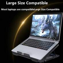 NUO XI Đế tản nhiệt laptop gaming 2/8 quạt chạy êm, giá đỡ tản nhiệt laptop cho văn phòng, phụ kiện cho laptop dưới 17 inch - Xem 6