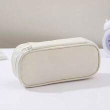 1 hộp bút học sinh mùa tựu trường phong cách tối giản màu trơn dung tích lớn, túi đựng bút nhiều ngăn phân loại, khay tổ chức văn phòng phẩm để bàn cỡ lớn cho học đường, túi đựng mỹ phẩm đa năng cho ký túc xá, dùng để đựng bút, thước kẻ, tẩy và các đồ dùng văn phòng phẩm khác - nhiều màu - Xem 5