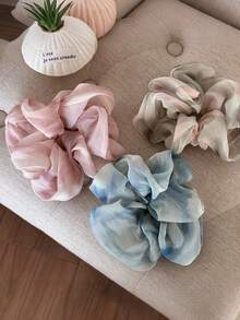 New Korean Style Gentle Pleated Hair Scrunchie, Fresh Versatile Minimalist Elegant, Suitable For Daily Commute Hair Scrunchies - Multicolor - View 6