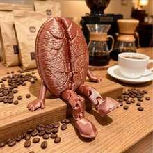 3/1pc Exquisite Movable Coffee Cup, Cute Coffee Bean, Moka Pot, Chocolate Mini Model Decoration, Suitable For Cafe, Living Room, Bedroom, Study, Bar Counter, Home Decor, Creating A Relaxed And Cozy Atmosphere Fashionable Figurine Model - Multicolor - View 14