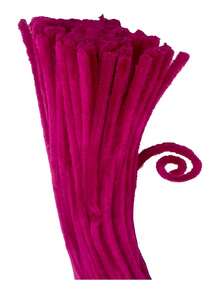 100 Chenille - Limpia Pipas Normal -manualidades = Full - 21 BUGANVILIA - Ver 1