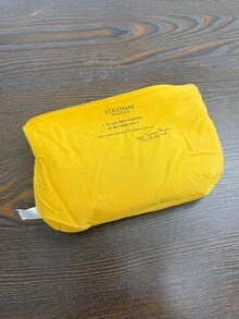 L'Occitane French Style Yellow Makeup Bag, Large Capacity Multi-Functional Storage Pouch, Suitable For Gifts And Daily Organization, Cosmetic Bag - Yellow - View 4