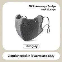 Autumn/Winter 3D Stereo Warm Face Mask, Unisex, Adjustable Ear Loops, Eye Corner Protection, Thermal Lined, Breathable, Windproof, Cycling Face Cover, Multi-Color, Reusable, Women's Accessory Mask, Halloween, Christmas, Outdoor, Breathable, Windproof, Cycling Face Cover - Multicolor - View 9