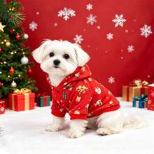 Hoodie Natal Baru untuk Hewan Peliharaan, Pakaian Natal Anjing - MultiWarna - View 10