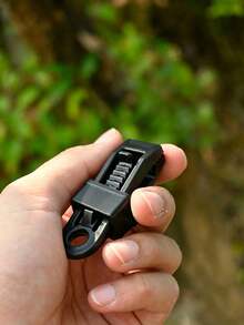 4pcs/8pcs/12pcs Outdoor Tent Rope Adjuster Buckle, Camping Tarp Guyline Tensioner, Windproof Rope Tension Regulator, Adjustable Locking Clip, Tent Guyline Tightener, Anti-Slip Rope Fixing Buckle, Outdoor Camping Tent Accessories, Tarp Rope Buckle, Camping Gear, Mountaineering Camping Supplies, Strong Rope Fixing Buckle, Rope Adjuster, Suitable For Tents, Tarps, Awnings, Camping Hanging And Outdoor Fixing Use - Black - View 9