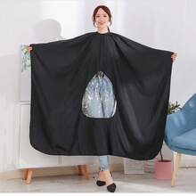 Hairdressing Cape With Transparent Window, Waterproof Hair Salon Cape, Reusable Hair Styling And Dyeing Cape - Multicolor - View 11