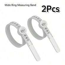 2Pcs Ring Sizer US Size, Finger Size Adjuster, Standard Soft Tape, Reusable Ring Size Measurement Tool With Magnifier, US1-17, Valentine's Day Ring Size Measurement - Multicolor - View 15