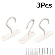 1Pc/2/3/4Pcs Ceiling Hanging Hooks For Hanging Plants, Indoor/Outdoor Flower Pot Hooks, Suitable For Flower Pots, Hanging Baskets, Wind Chimes, Lanterns, Lights, Bird Feeders, Home Decor - Multicolor - View 23