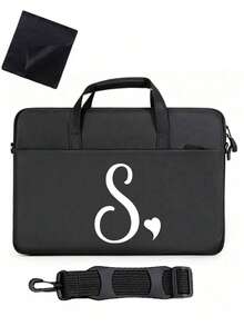 Laptop Bag With Shoulder Strap, Featuring Heart-Shaped A-Z Letters And An Internal Protective Sleeve; Suitable For 13–16 Inch Laptops. Holiday Gift. - Multicolor - View 15