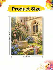 DIY Digital Oil Painting Kit - Garden Theme, Suitable For Beginners Canvas Art Handmade Painting Craft, Living Room Bedroom Home Decor, Holiday Gift, Includes Painting Tools - Sets - View 11