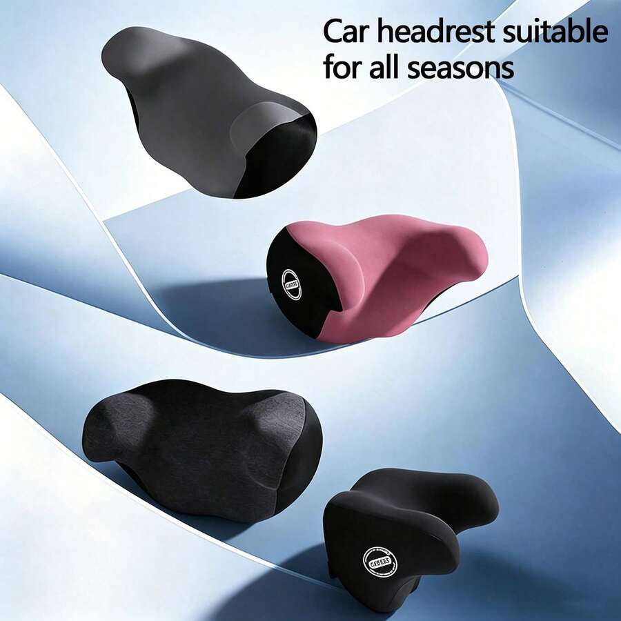 1pc Car Headrest Memory Foam Neck Pillow, All-Season Universal Car Interior Side Support Headrest For Car Seat - A - View 1