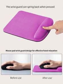 Solid Color Non-Slip Computer Office Wrist Rest Mouse Pad, Slow Rebound Wrist Support Pillow, Christmas, Halloween - View 8