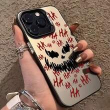 Colorful Silver Halloween Smile For 17 Pro Max 17 Pro 17 16 Pro Max 16 Pro 16 15 Pro Max 15 Pro Max 15 Pro 15 14 Pro Max 14 Pro 14 13 Pro Max 13 Pro 13 12 Pro Max 12 Pro 11 - Black - View 4