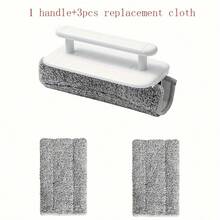 4pcs Detachable Window Track Cleaning Brush Set, Gap Brush, Corner And Window Sill Gap Cleaning Brush, Squeegee (1 Handle, 3 Cloths) - A - View 13