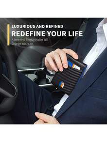 HOVI'S Men's Wallet Anti-Theft Slim Wallet For Men & Card Holder For Men With Clip Fashion Thin Multifunction Men Credit Card Holder Front Pocket Wallet - Multicolor - View 6