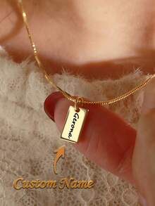 Personalized Name Necklace - Personalized Pendant With Elegant Cursive Script, Perfect Gift For Women, Daily Wear & Special Occasions - Multicolor - View 1