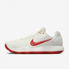 Nike Hyperdunk Men's Low-Top Basketball Shoes, Synthetic Leather And Fabric, Supportive Cushioning, Non-Slip, Durable, Responsive, Comfortable, Breathable - White Red - View 5