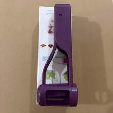 1pc Lightweight Grape Slicer, Ring-Shaped Non-Slip Fruit Separator With Smooth Grip Handle, Kitchen Tool For Grapes, Cherry Tomatoes, Strawberries, Suitable For Fruit Salad, Dessert Platter, Daily Fruit Presentation, Easy To Clean, Compact Size - Multicolor - View 9