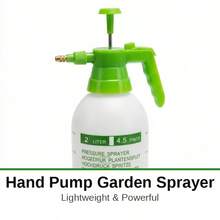 67.63 Oz Pressure Sprayer | Manual Pump Garden Sprayer | Adjustable Nozzle, Suitable For Plant Spraying. | Suitable For Watering, Cleaning And Disinfecting. | Available In Orange And White Colors. - Green & White - View 1
