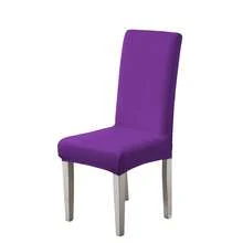 1/2/4/6pcs Solid Color Chair Covers, Decorative Dust-Proof Elastic Full-Coverage Chair Covers, Removable And Washable - Multi-color - View 30