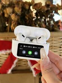 Earphone Bluetooth Nirkabel yang Ditingkatkan dengan Layar Tampilan, Headphone Stereo Nirkabel, Kontrol Sentuh, Earbud Mini, Earphone Olahraga Anti Keringat yang Nyaman - View 2