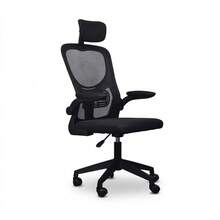 Ergonomic Black Office Chair, Swivel Computer Chair On Wheels, Adjustable Gaming Chair With Fabric Upholstery - Black - View 4