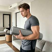 1PC Foldable Thickened Yoga Mat Home Fitness Equipment Double-Sided Non-Slip Wide Quiet Exercise Mat Portable Outdoor Fitness & Rest Pad Gym Essential (Includes Carrying Bag) - Multicolor - View 1
