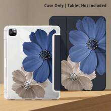 花卉圖案彩繪效果平板保護殼附支架，相容於 Honor 8/9/10/X8/X8A/X9/X8Pro/X9Pro、MatePad SE 11"/MatePad 11"/11.5"、MatePad Pro、Apple 10th/11th Gen 2025 (A16)、Galaxy Tab A7/A9 及其他熱門機型 - 款式14 - 查看 6