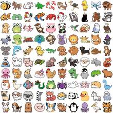 somoving 100pcs Animals Stickers Pig Bird Capybara Aesthetic Decal For Laptop Skateboard Luggage Decorative Sticker - Multicolor - View 3