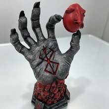 Patung Tangan Dewa Iblis Kreatif - Dekorasi Halloween Gotik, Karya Seni Resin Koleksi Horor dengan Detail Tulang, Kerajinan Tangan - 1PC - View 4
