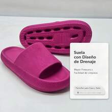 Women Home Slippers - Hot Pink - View 3