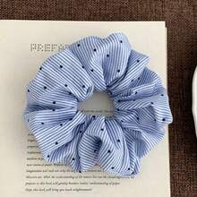 1pc Textured Fabric Small Polka Dot Milky Scrunchie Salty Girl Temperament Ponytail Hair Tie New Style - Multicolor - View 8