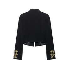 DEEKA Autumn/Winter New Women's European & American Style Fashion Minimalist Versatile Short Jacket - Black - View 5