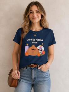 Women T-Shirts - Dark Blue - View 3