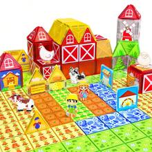 Magnetic Building Blocks, Sensory Magnetic Tiles, Creative Sensory Game, Intelligence Development Toy, Perfect Puzzle Gift For Children 3+ Years Old, Random Accessory Colors, STEM Learning - Multicolor - View 10