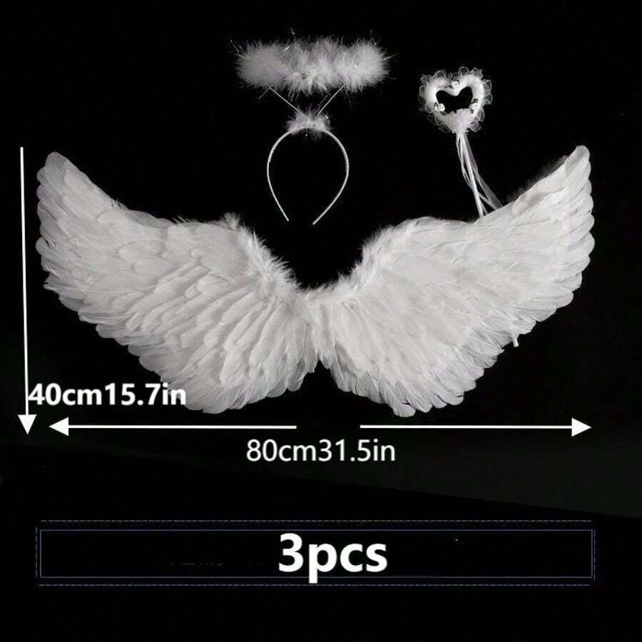 Party Wings - 3-piece Extra-large Set, White - View 1