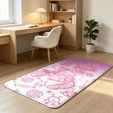 1pc Disney Stitch Printed Area Rug, Faux Rabbit Fur Surface With TPU Non‑Slip Back, Soft Fluffy Decorative Carpet For Living Room Bedroom Home Decor - Multicolor - View 4
