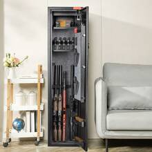 Cabinet Safes - 5 Rifles With Locker - View 9
