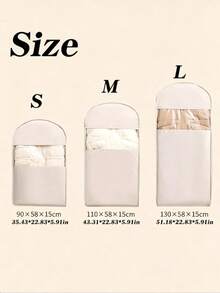 1pc New Down Jacket Compression Dust Cover, Wardrobe Clothes Dust Bag, Hanging Household Transparent Window Garment Hanging Cover Bag, New Thickened Fabric, Can Save Wardrobe Storage Space - Multicolor - View 5