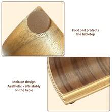 Gantungan Headset Kayu untuk Meja, Rak Display Headset, Cocok untuk Hampir Semua Headphone On-Ear - A - View 3
